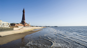 blackpool tower coastline