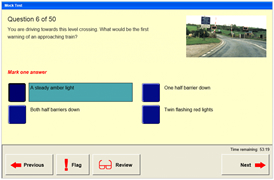 theory test multiple choice